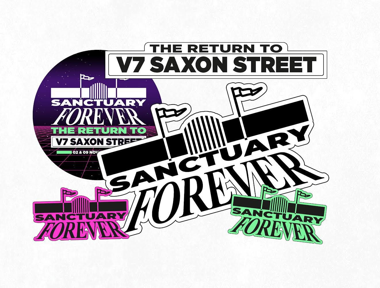SANCTUARY FOREVER RAVE STICKER PACK (5) 0026
