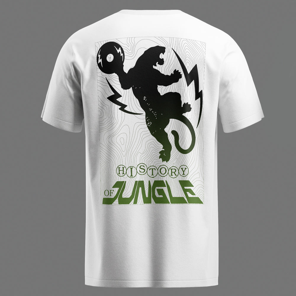 The History of Jungle Topograph T-Shirt (White) – Rave Supplies UK