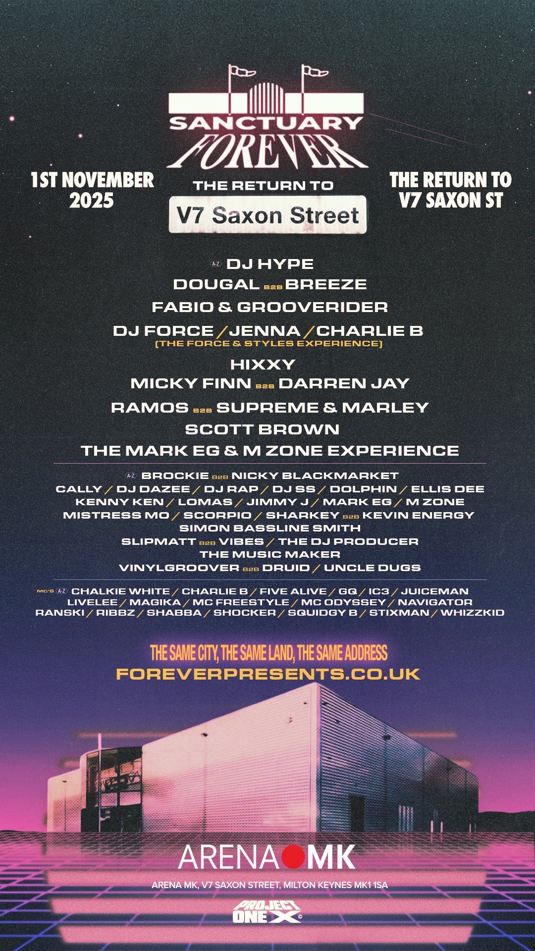The return to V7 Saxon Street