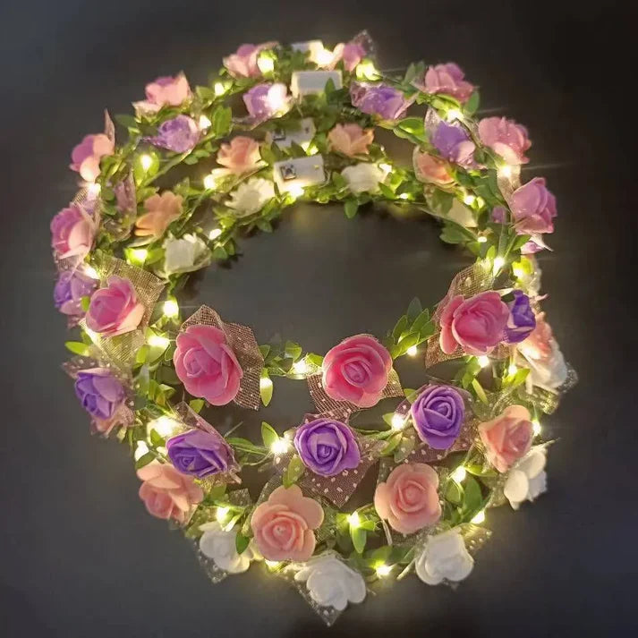 LED Head Flower Garland
