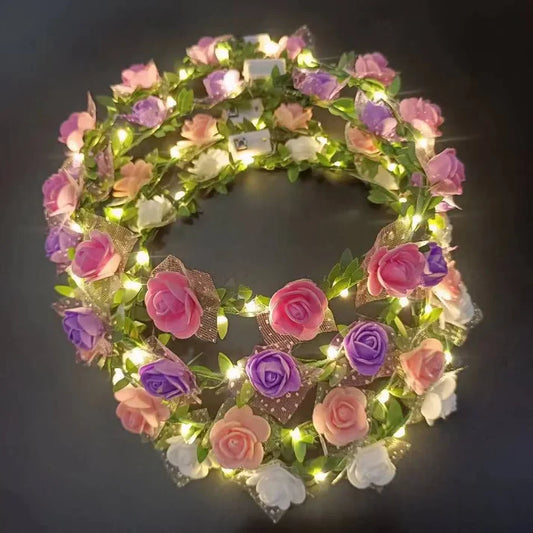 LED Head Flower Garland