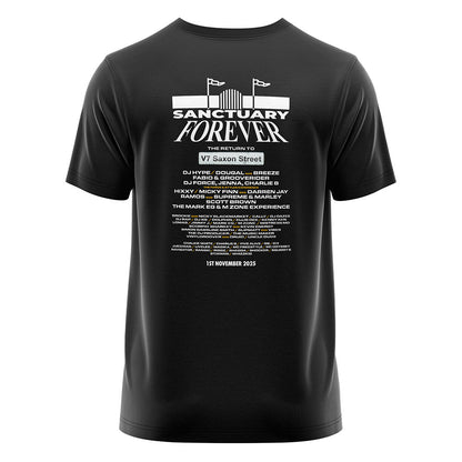 SANCTUARY FOREVER LINEUP BLACK T-SHIRT 2025 V2