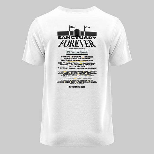 SANCTUARY FOREVER LINEUP WHITE T-SHIRT 2025 V2