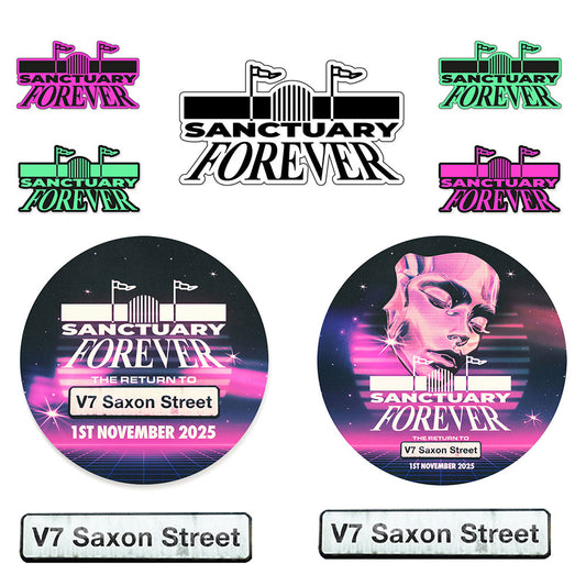 SANCTUARY FOREVER 2025 RAVE STICKER PACK (5)