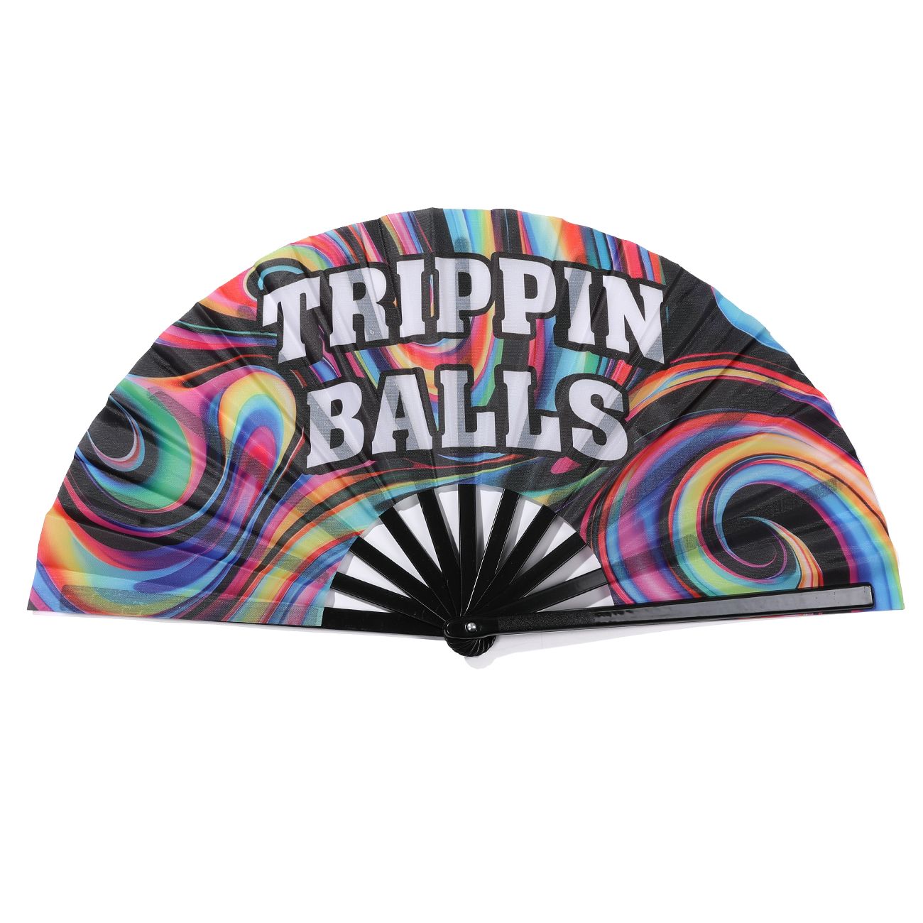 13" Trippin Balls Cracking Hand Fan